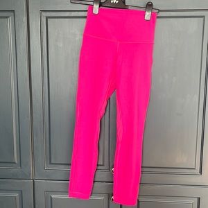 Hot pink align Lulu lemon leggings